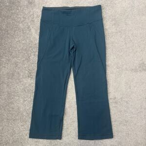 Lululemon Pants Womens 4 Blue Groove Yoga Activewear Leggings Casual Cropped